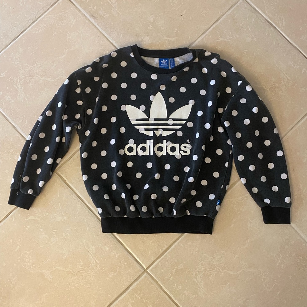 Polka dot adidas sweatshirt